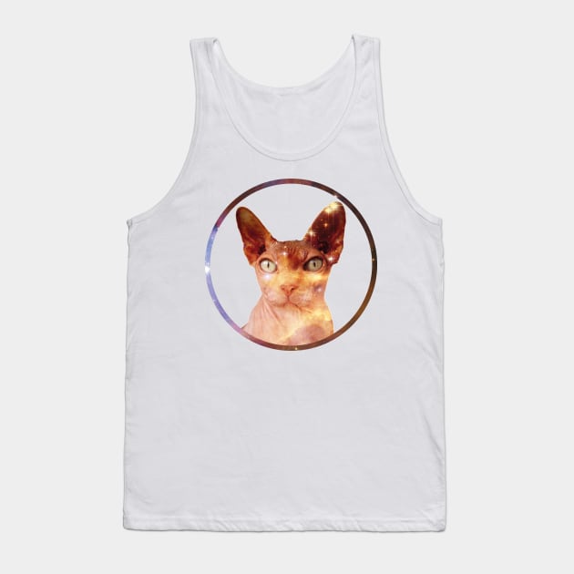 Cosmic Circle Sphynx Cat Tank Top by RAdesigns